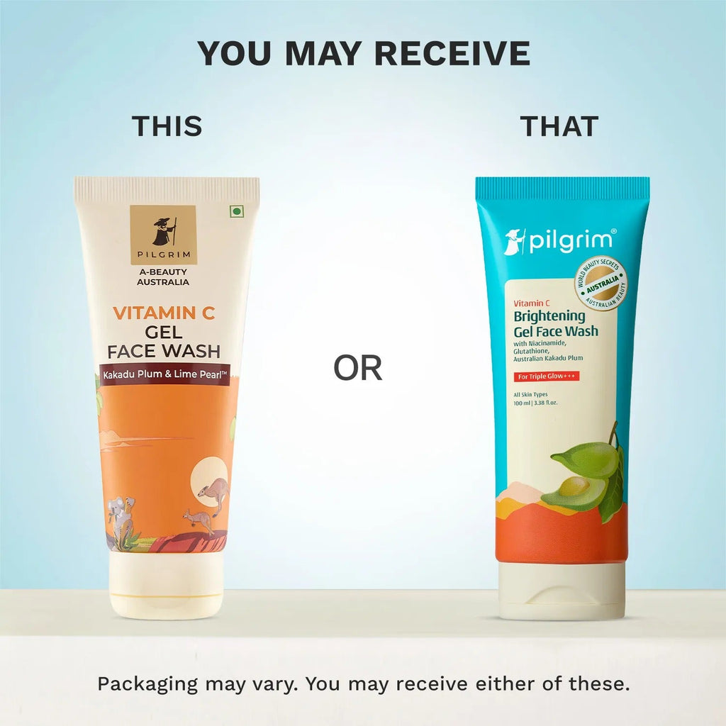 Pilgrim Australian Vitamin C Gel Face Wash For Glowing Skin With Kakadu Plum & Lime Pearl