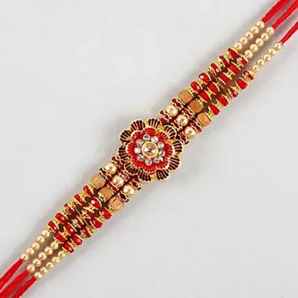 Fancy Meenakari Rakhi And Saon Papdi