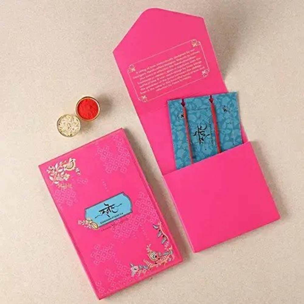 Evil Eye Lumba Rakhi Set & Dairy Milk Chocolates