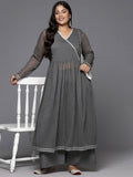 Ahalyaa Women's Traditional wear Kurta Set - Grey