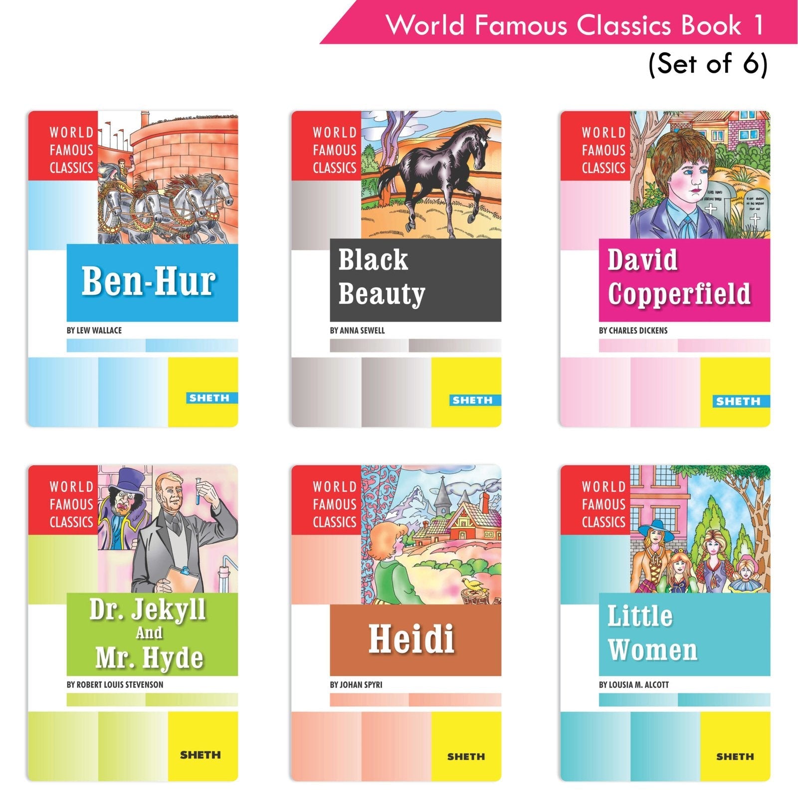 World Famous Classics Book 1 (Set of 6)| Ages 8-15 Year