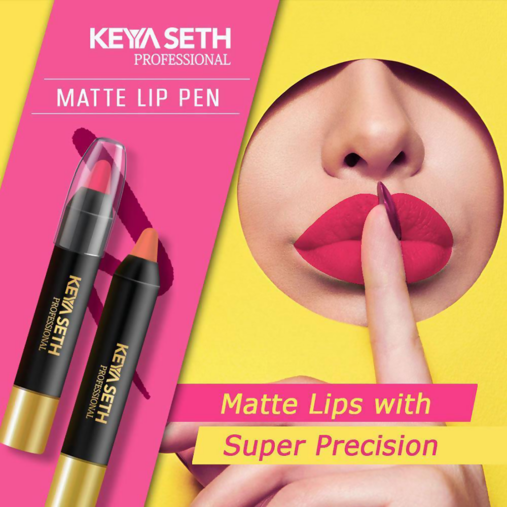 Keya Seth Aromatherapy Professional Matte Lip Pen - Rose Pink 06