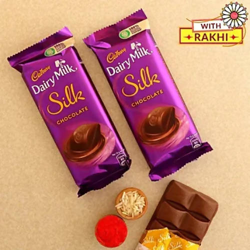 Sunflower Kids Rakhi & Dairy Milk Silk Chocolates