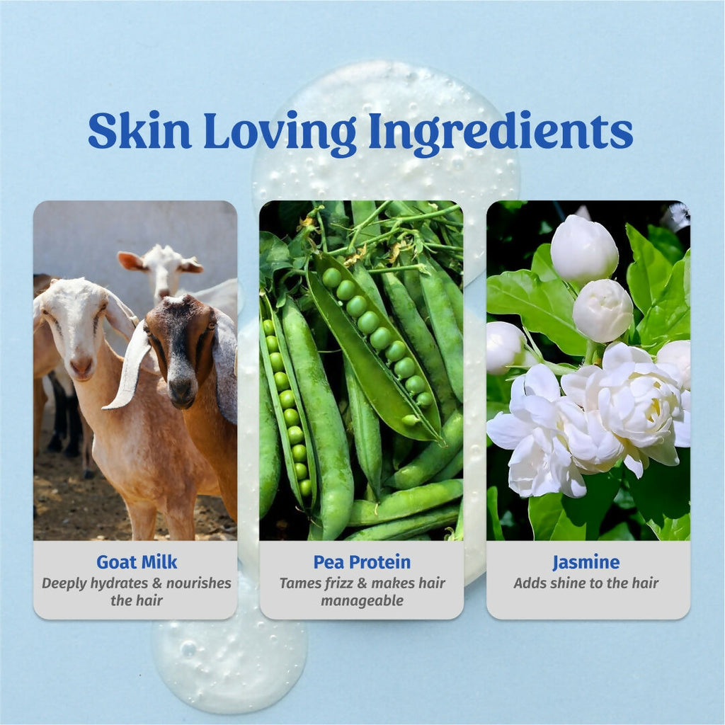 Vilvah Store Goat milk Shampoo (Intense Moisturization)