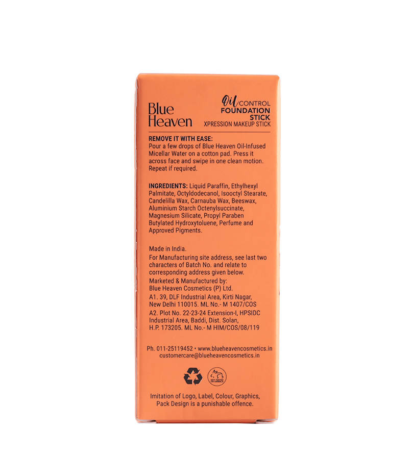 Blue Heaven Oil Control Foundation Stick Vanilla