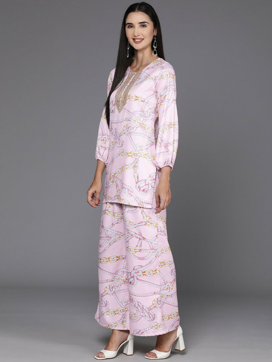 Ahalyaa Women's Traditional Wear Co-ods - Pink