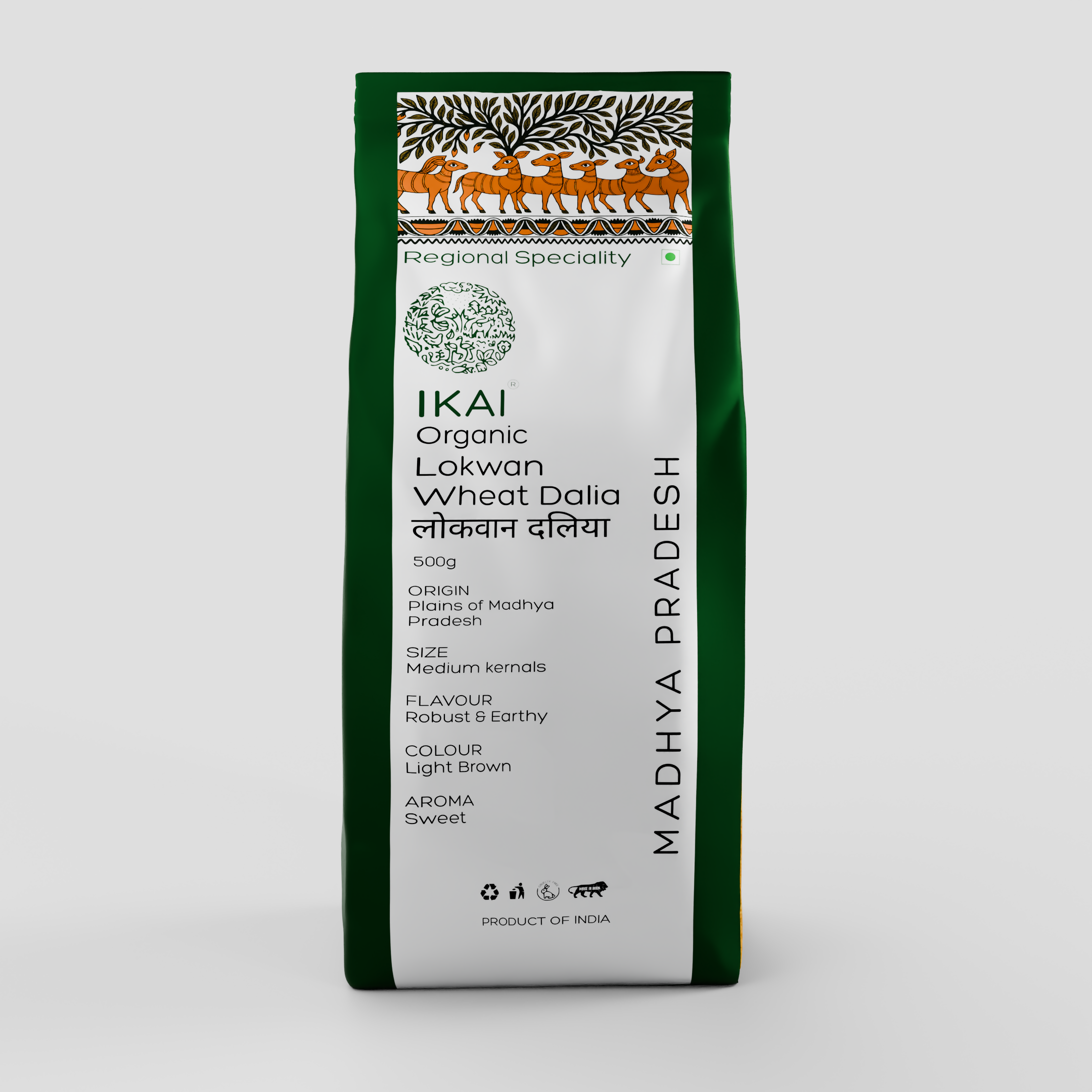 IKAI Organic Lokwan Wheat Dalia