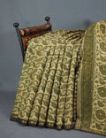 Shades of Heena Green Printed Chanderi Saree for Regular/Office Wear By Gayathri Reddy Designer Studio