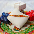 Indianvibez Colourful Beads With Stone Fancy Rakhi