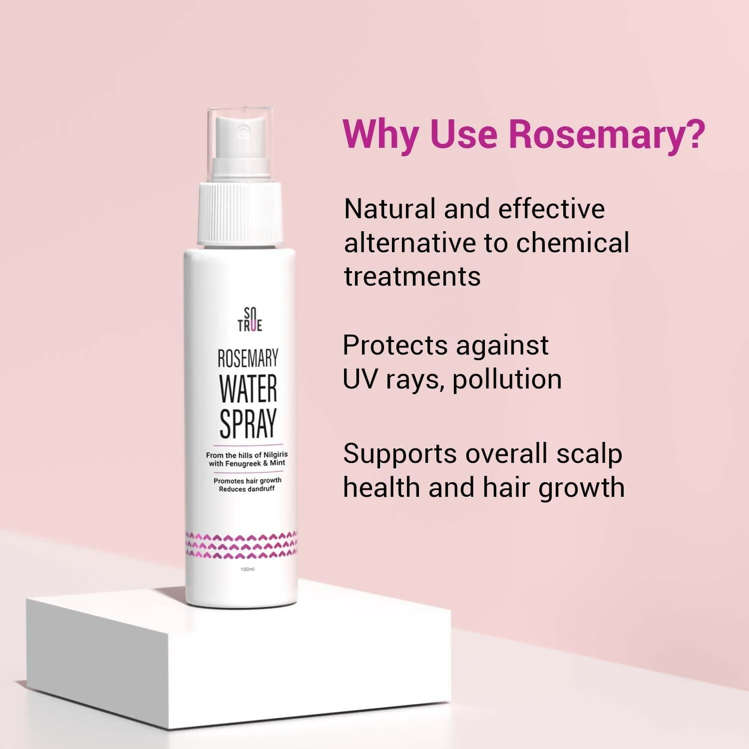 Sotrue Rosemary Water Spray For Hair Growth
