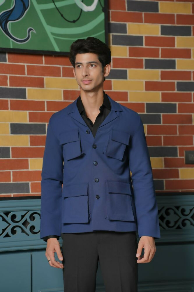 Minimal Matrix Black Shacket by Hilo Design