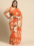 Ahalyaa Women's Traditional wear Saree - Orange