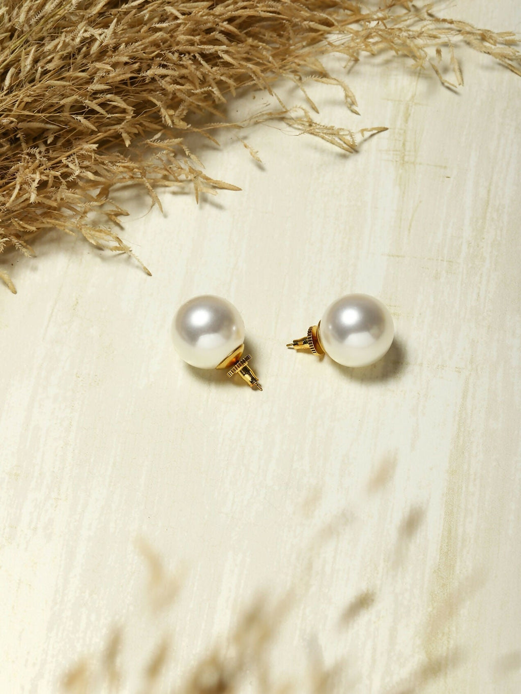 Oversized pearl Studs (22 mm)- Ruby Raang