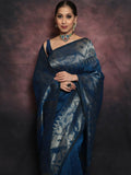 Exclusive Collection Deep Green Beautiful Linen Jamdani Saree