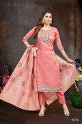 Joban Fashion Shimmer Peach Color Kurta Set