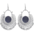 MS Fashion India Oxidized Silver Earrings German Silver Traditional Drops And Danglers