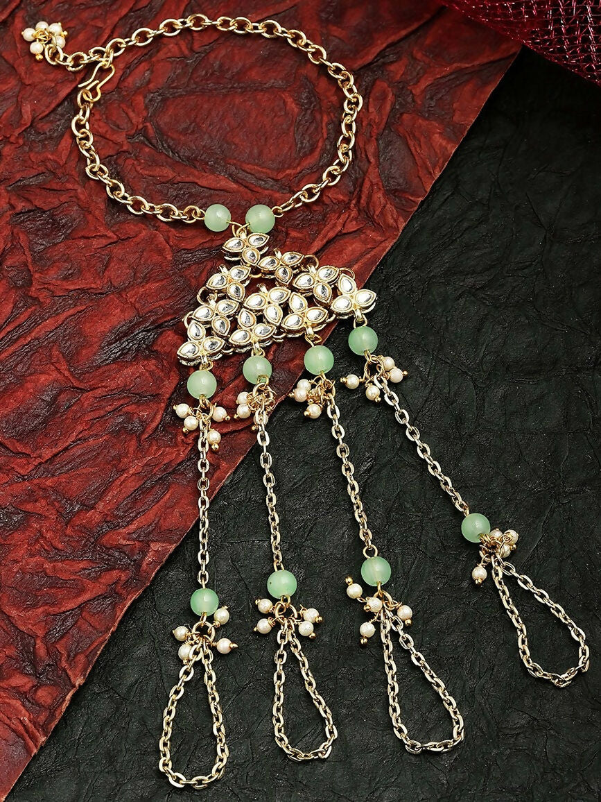 Joban Fashion Kundan Hathphool For Women