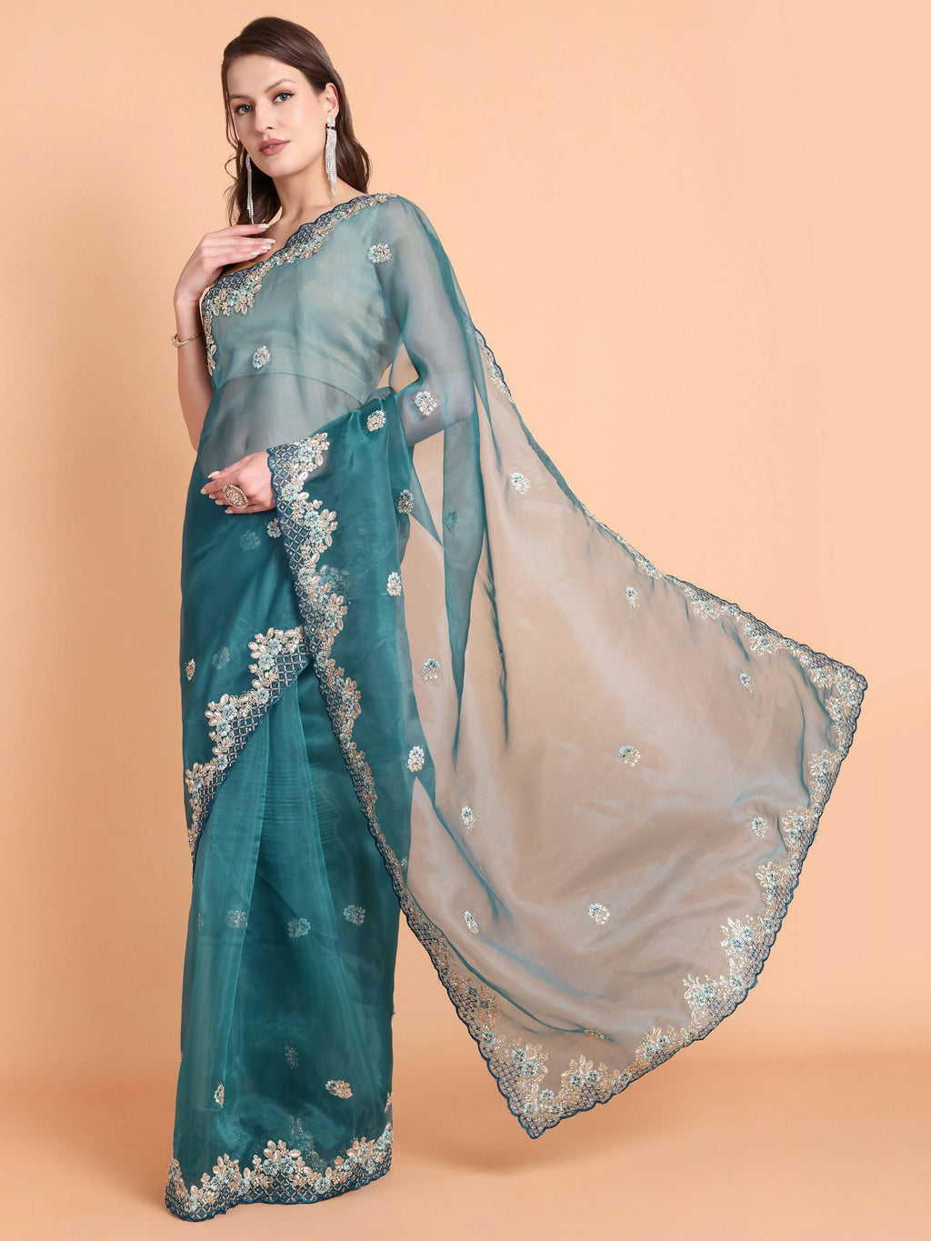 Vamsee Meera Rama Georgette Saree