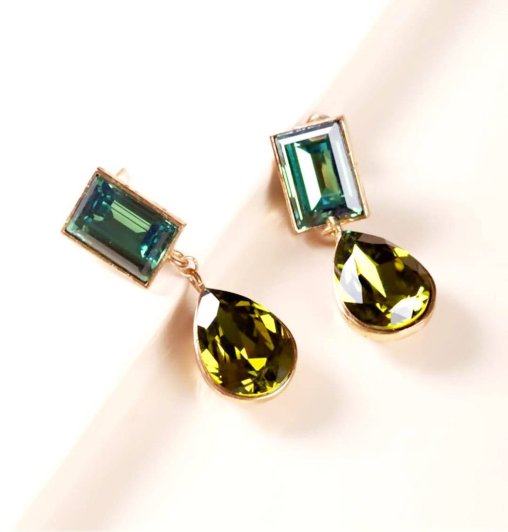 Bling Accessories Hand Made Statement Crystal Stud Earrings