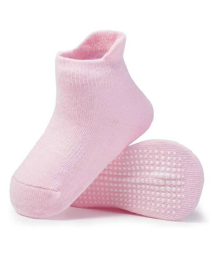 AHC Baby Boy's & Baby Girl's Ankle Length Anti Slip Socks