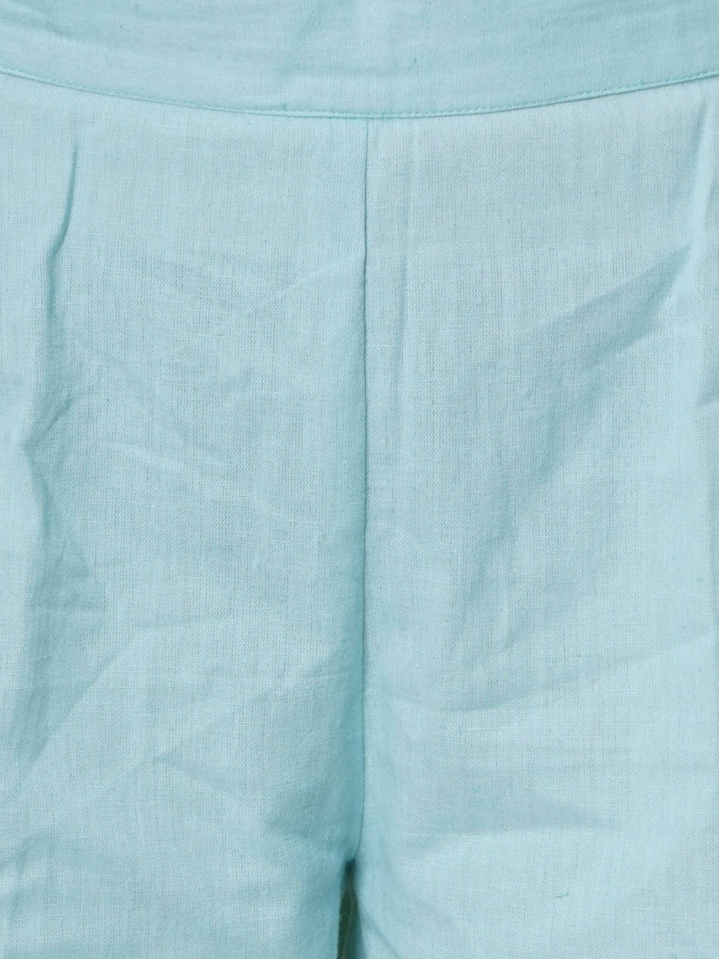 Women Republic Light Blue Cotton Kurta Set