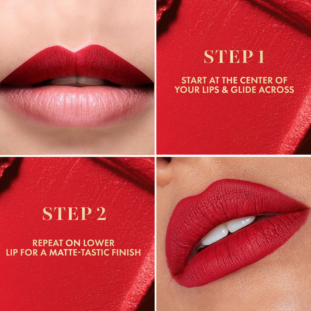 mCaffeine Shades Creamy Matte Kiss Bullet Lipstick Moisturizing Lightweight - Rose Martini