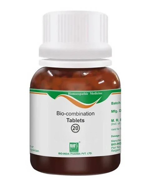 Bio India Homeopathy Bio-combination 20 Tablets
