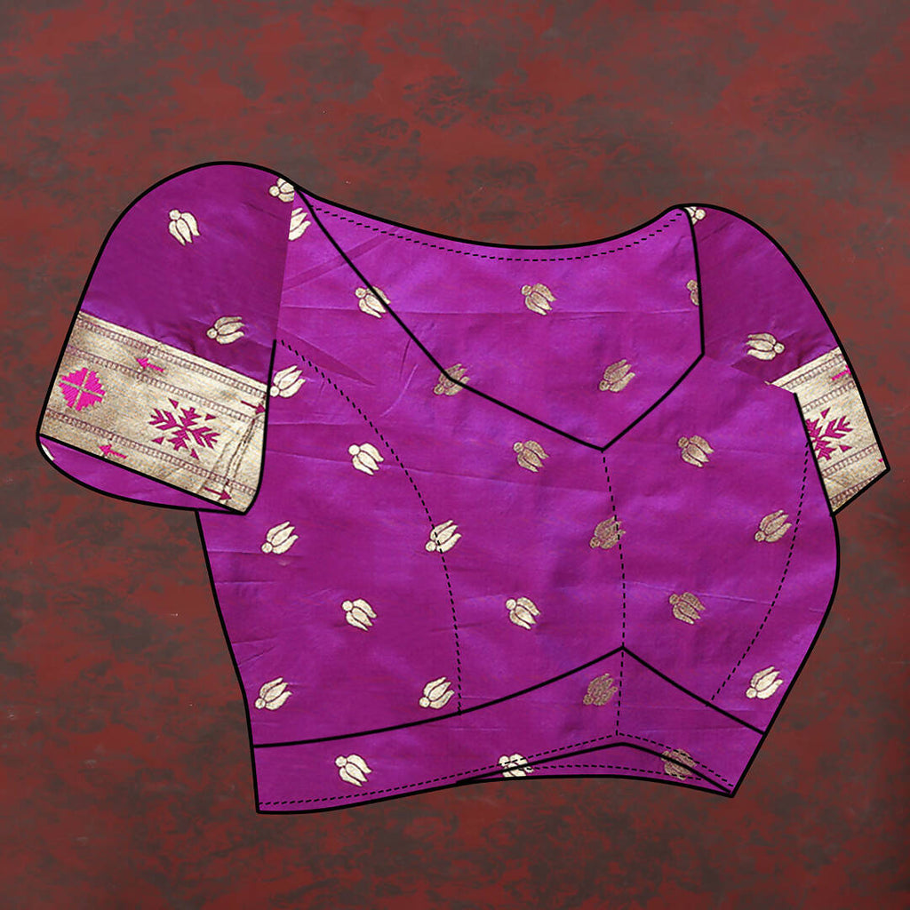 Lorenvalley Fashion Wine Soft Paithani Silk Woven Design Gold Zari Meenakari Weaving Saree