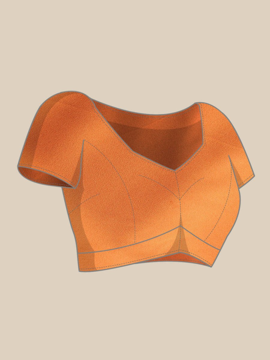 Ahalyaa Women's Traditional wear Saree - Orange