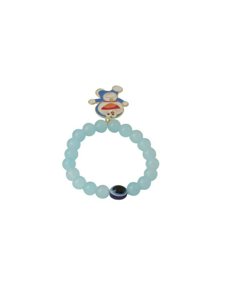 NVR Men & Women Sky Blue Artificial Beads Stylish Bracelet