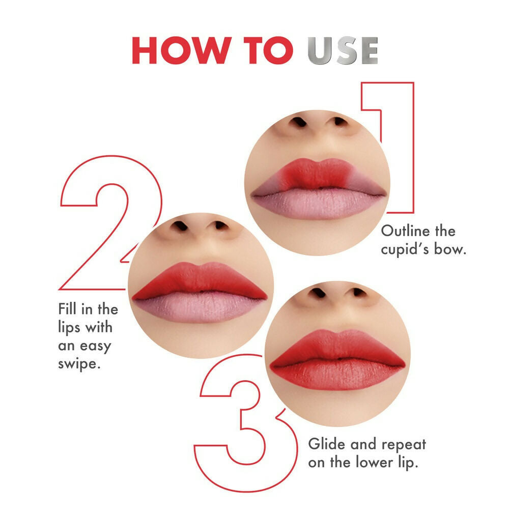 Lakme Cushion Matte Lipstick - Red Bomb Shell