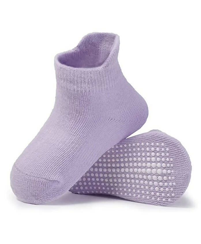 AHC Baby Boy's & Baby Girl's Ankle Length Anti Slip Socks