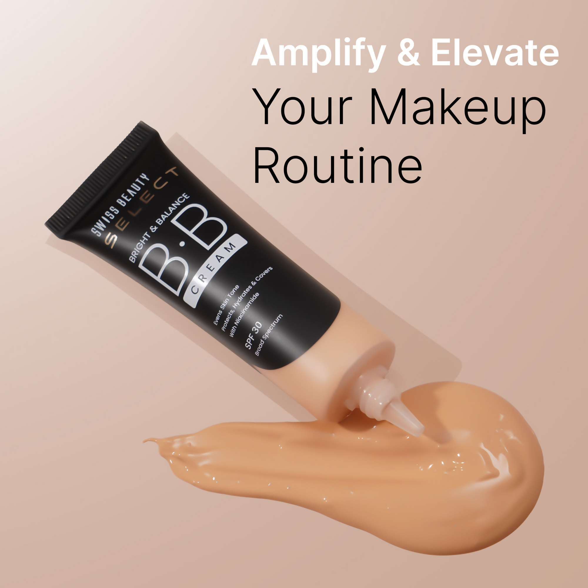 Swiss Beauty Select Bright & Balance BB Cream With Niacinamide - 5 Radiant Honey
