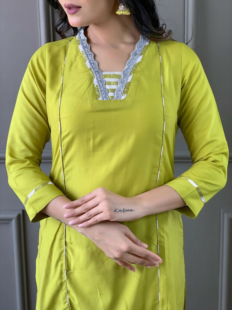 Partywear Designer Viscose Gajri Stitched Suit With Dupatta - Tanisha