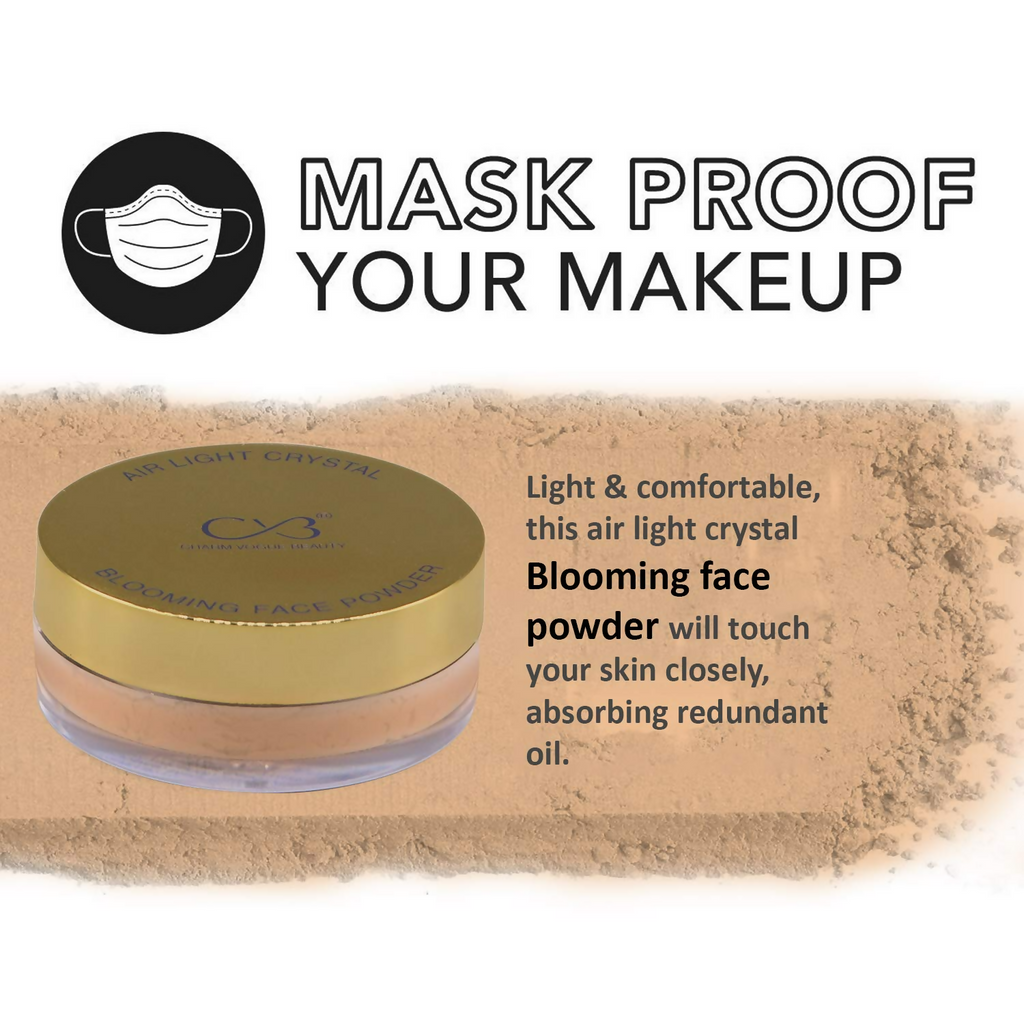 CVB C54 Blooming Loose Face Powder Air Light Crystal Oil Control Powder Shade 4