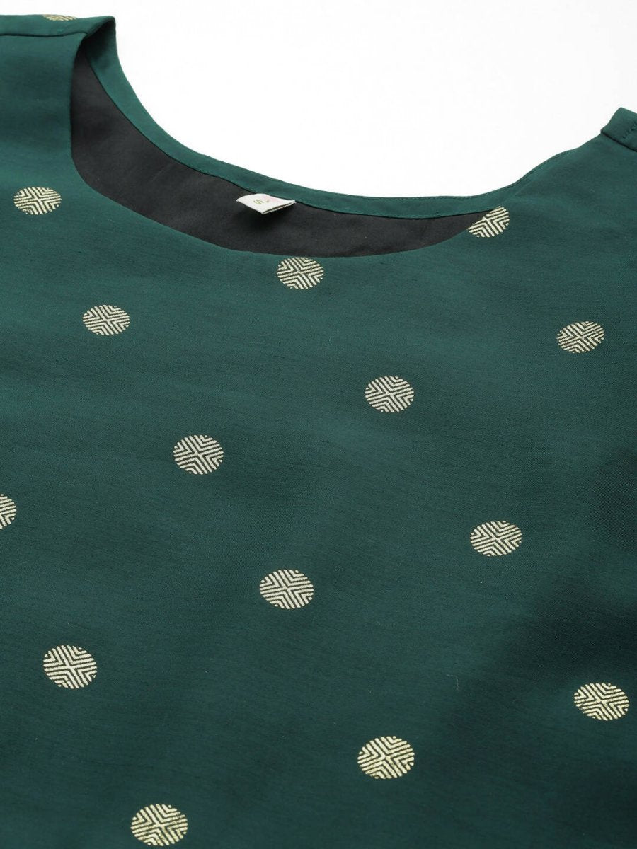Ahalyaa Women's Traditional wear Ethnic Dress - Green