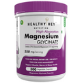 HealthyHey Nutrition Magnesium Glycinate 550mg Veg Capsules