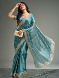 kasee Floral Embroidered Silk Blend Saree