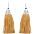 MS Fashion India Gold Color Fringe Earrings