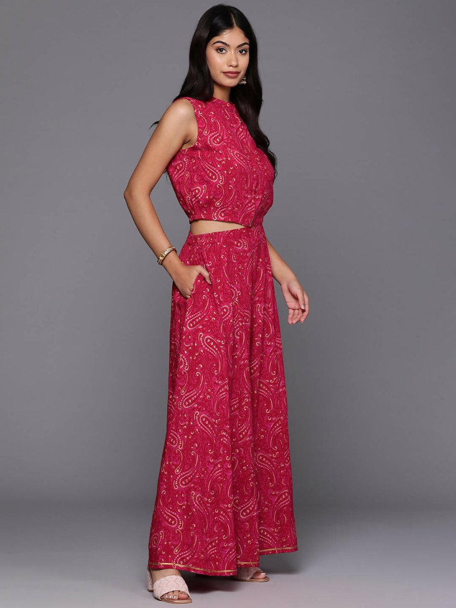 Ahalyaa Women's Traditional Wear Co-ods - Red