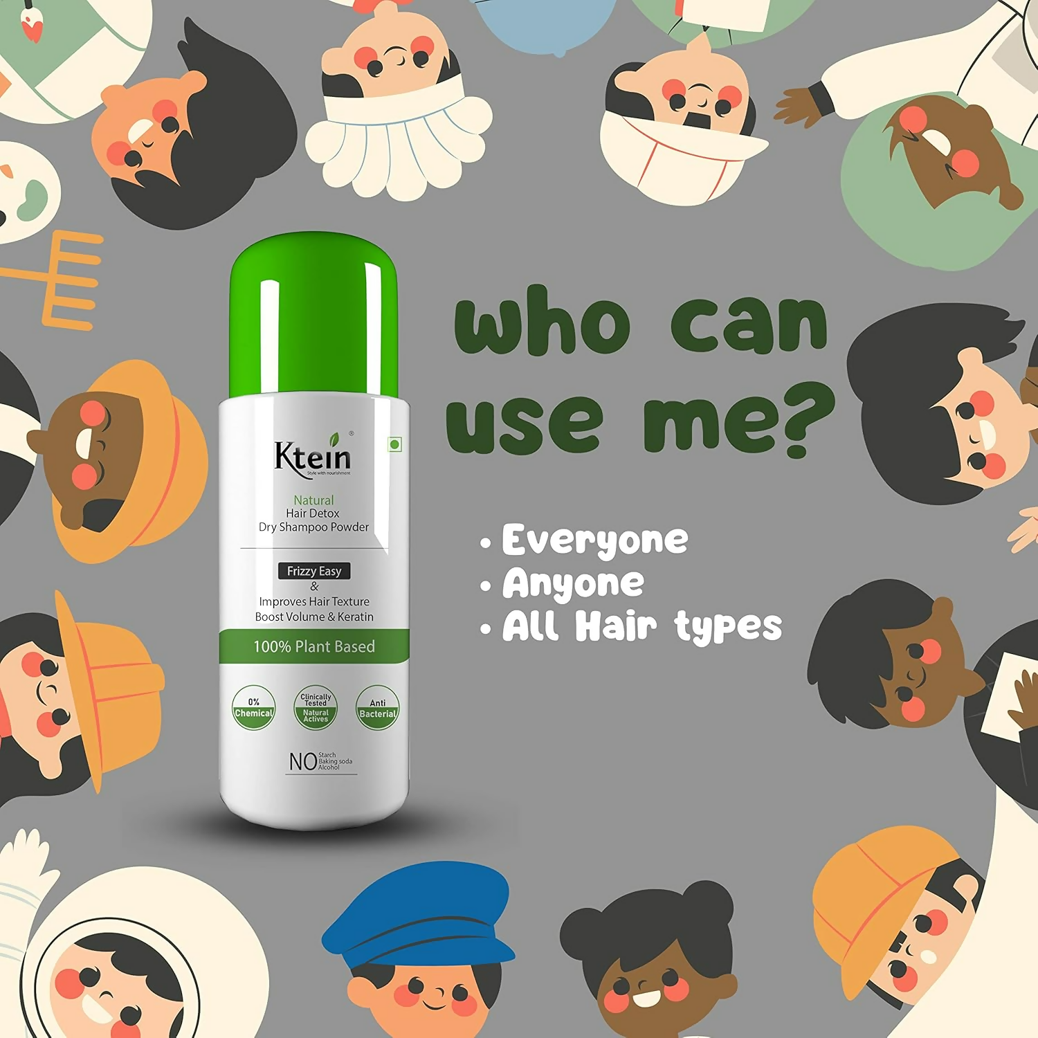 Ktein Natural Detox Dry Shampoo