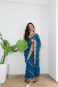 Vamsee Aaradhna Blue Georgette Saree
