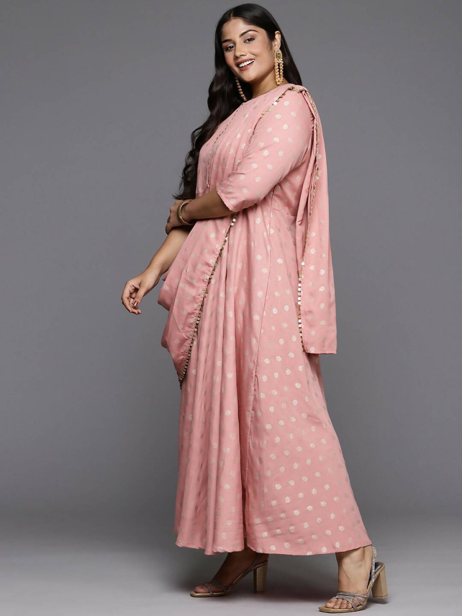 Ahalyaa Women's Traditional wear Ethnic Dress - Pink