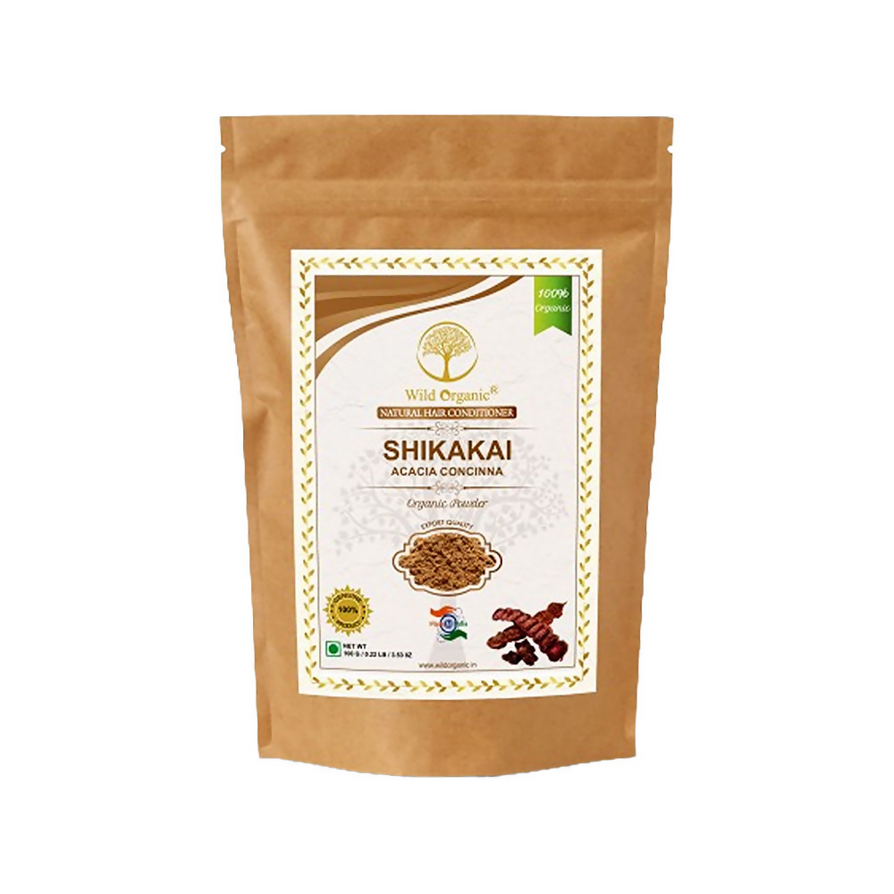 Wild Organic Shikakai Powder Natural Hair Conditioner For Smooth & Silky Hair