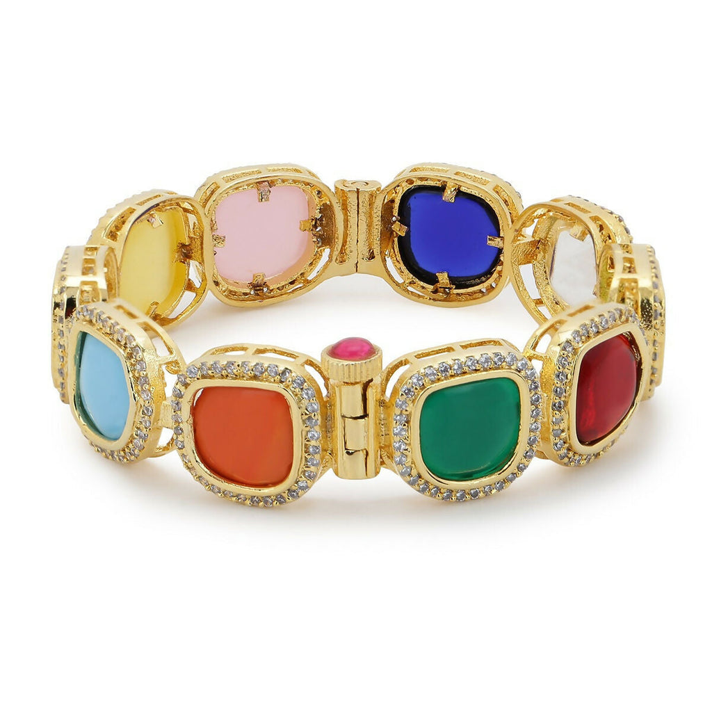 Navratan Bangle- Ruby Raang