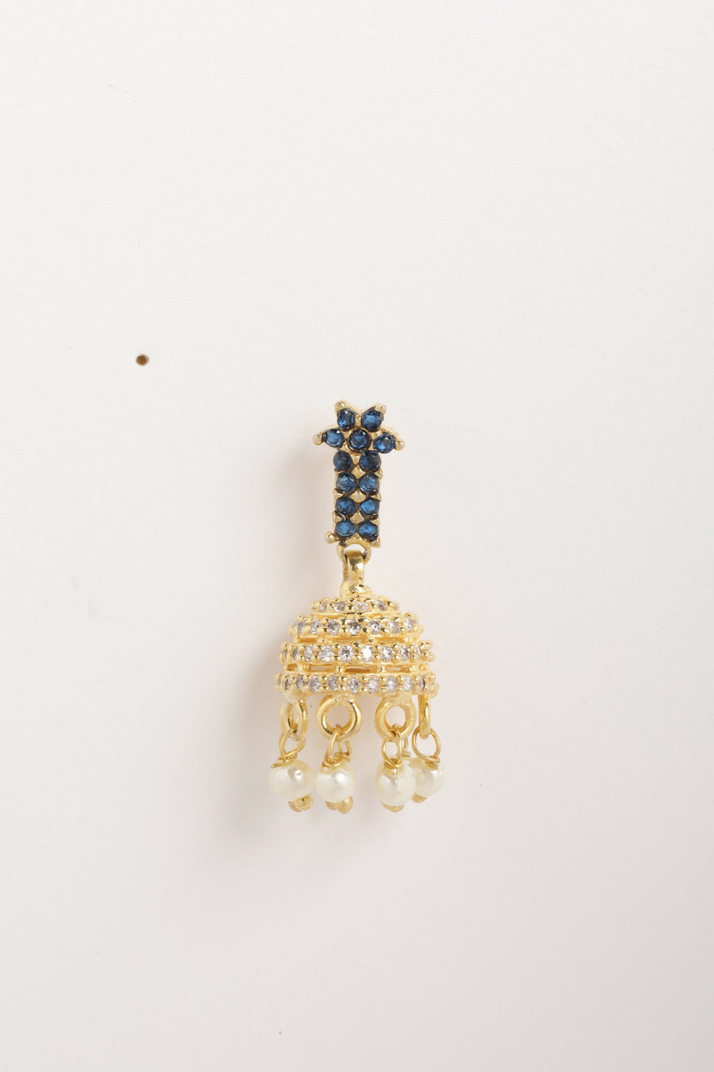 Nuyug 22K Gold Plated Sage Belle Mini Jhumki Earrings