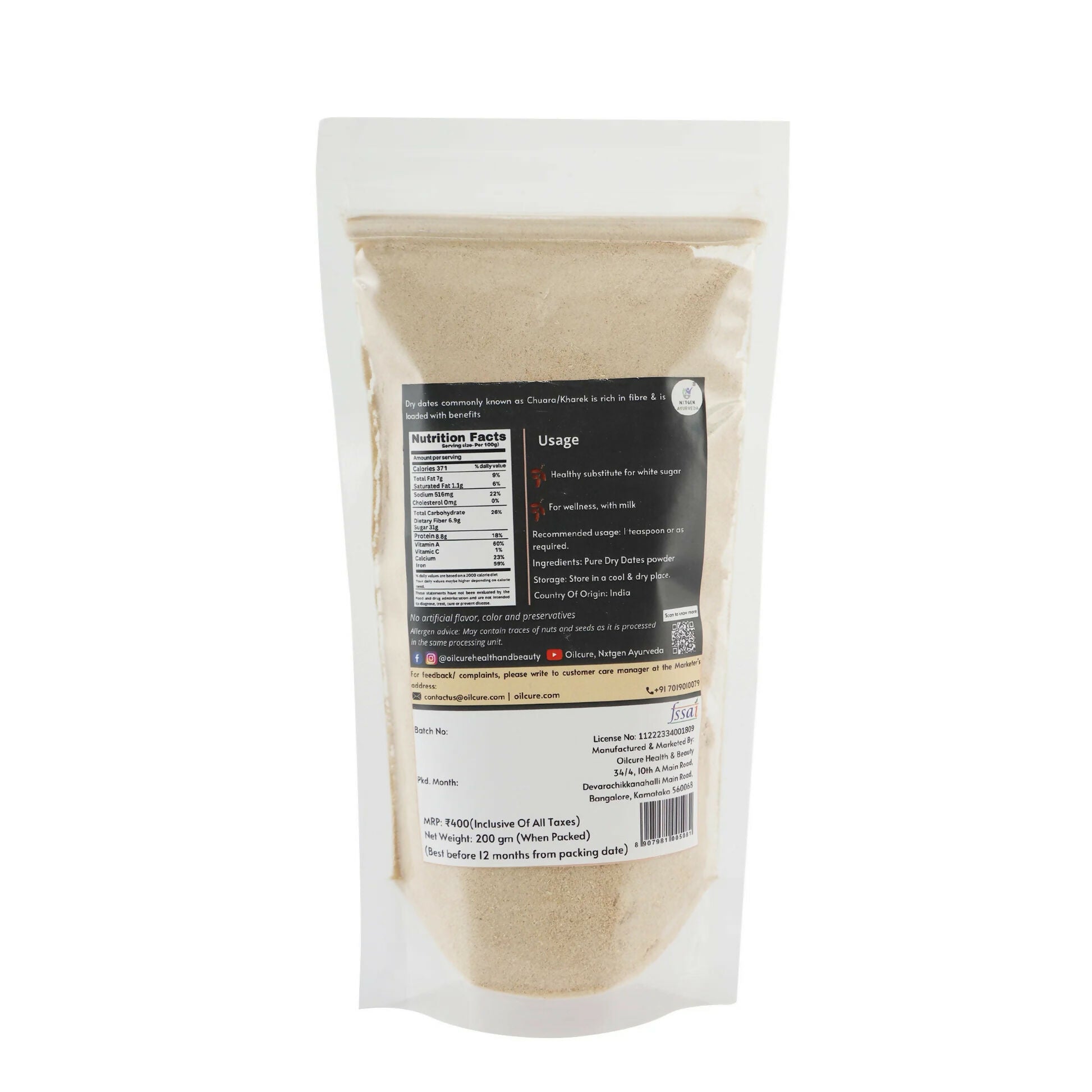 Oilcure Dried Dates Powder