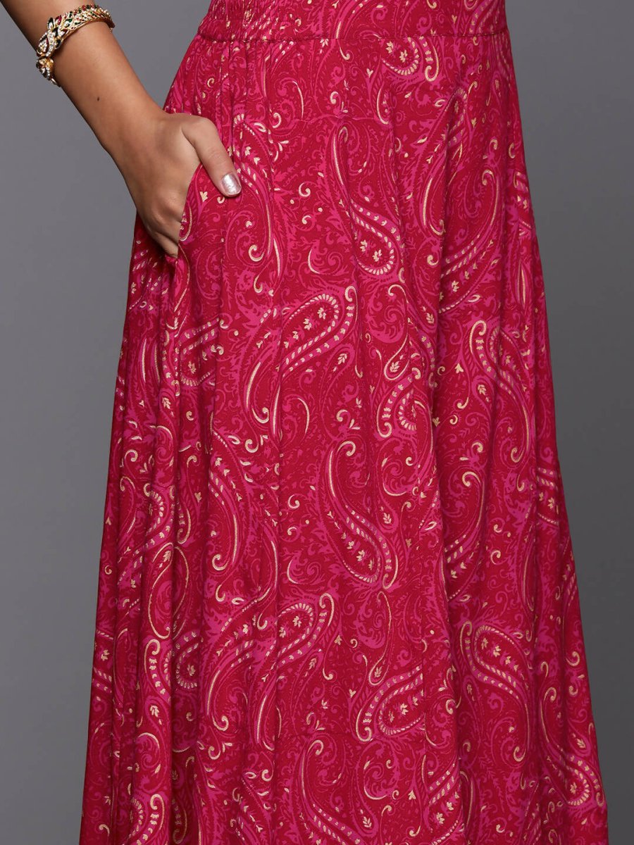 Ahalyaa Women's Traditional Wear Co-ods - Red