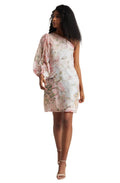 Zaccai Women's Beige Organza Floral Dress