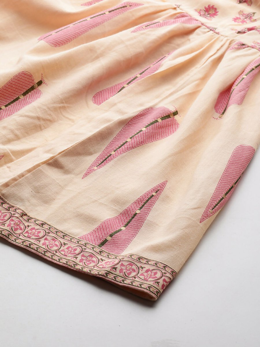 Ahalyaa Women's Traditional wear Co-ords - Tan